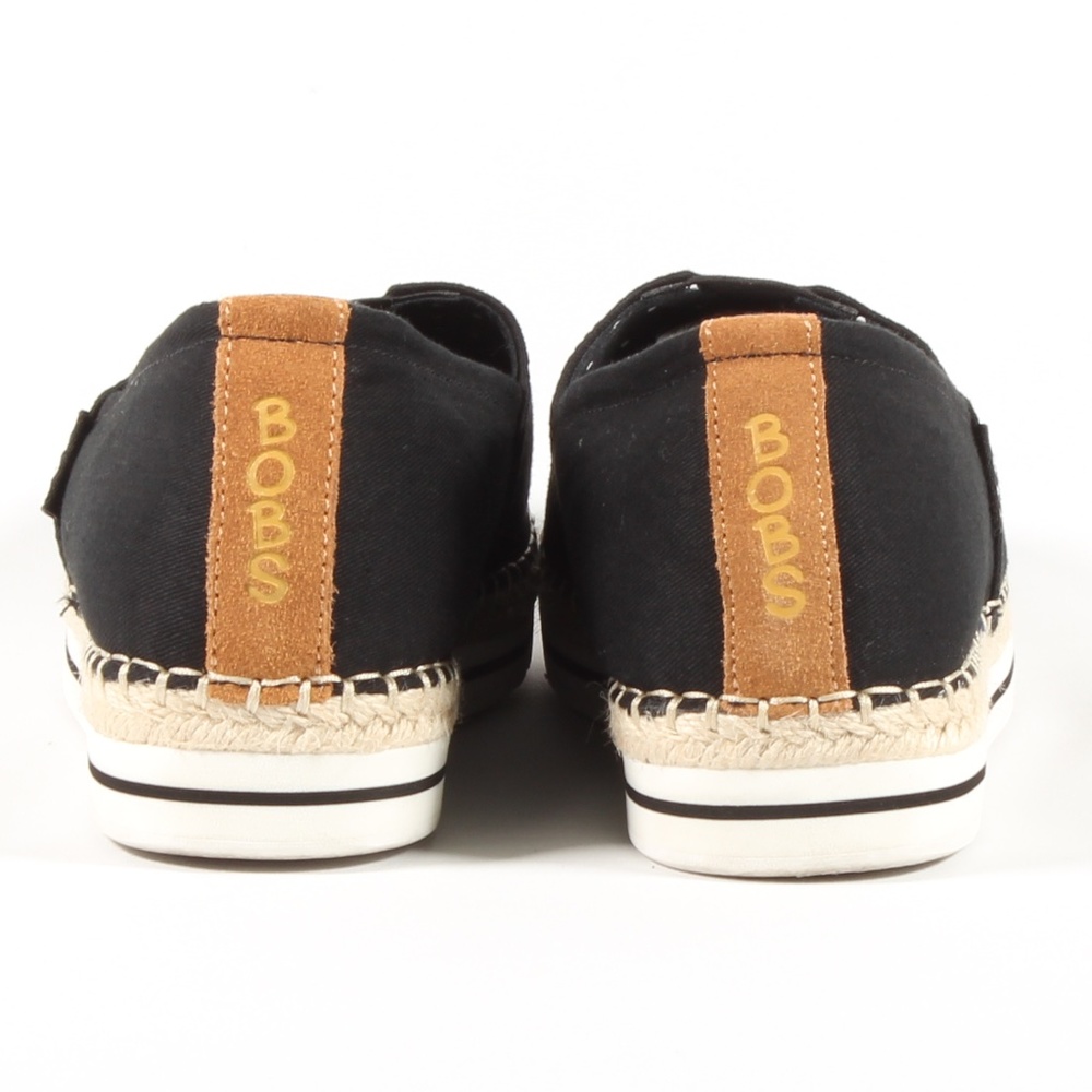 Skechers Bobs Womens Espadrille Slip On Shoes BLK - Picture 4 of 6